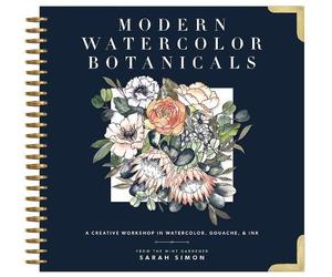 Sarah Simon Modern Watercolor Botanicals (Copertina rigida)
