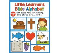 Sarah & Stella: Little Learners Bible Alphabet: A-Z Bible Coloring & Activity Book for Ages 3-6