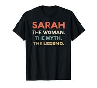 Sarah The Woman Il Mito Leggenda Nome Personalizzato Donne Maglietta