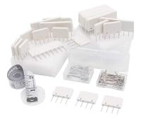 SARAHLOUISEJENKINSLTD 100 Pezzi Aghi Pettine,Tappetini Maglieria,Set Pettini Lavoro Maglia,Aghi a T stabili Lavorare Maglia,Risparmiare Tempo Accessori,Knit Blocking Pins Kit,per Maglieria