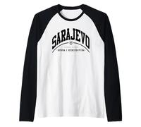 Sarajevo BiH Sarajevo Viaggio, Bosnia ed Erzegovina Capitale Maglia con Maniche Raglan