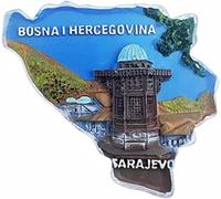 Sarajevo Bosnia-Erzegovina Calamita Frigorifero Magnete Decorazione Magnete Adesivo Souvenir Resina Artigianato