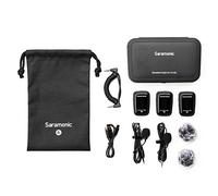 Saramonic Blink 500 ProX B2 | Sistema microfonico wireless 2,4 GHz a clip per 2 persone con lavalier