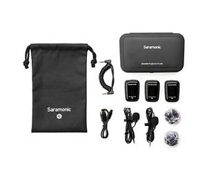 Saramonic Blink 500 ProX B2 | Sistema microfonico wireless 2,4 GHz a clip per 2 persone con lavalier