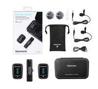 Saramonic Blink500 Prox B4 Sistema de Micrófono Inalámbrico para 2 Personas con Lavaliers y Receptor Lightning