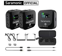 Saramonic Blink900 B2 microfono con risvolto Lavalier Wireless per iPhone Smartphone Android fotocamere DSLR registrazione Youtube Streaming