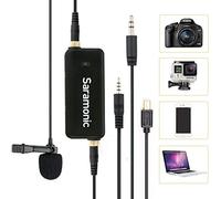 Saramonic "LavMic" microfono lavalier premium con mixer audio a 2 canali e uscite per smartphone Android/iPhone, GoPro, fotocamere DSLR, videocamere portatili e registratori portatili