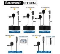 Saramonic LavMicro U3 Serie Tipo-C Microfono da bavero a condensatore Lavalier per telefono cellulare Android DJI Osmo Action Pocket Youtube