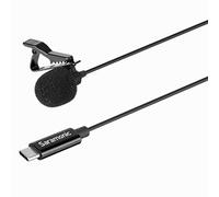 Saramonic LavMicro U3A - Microfono lavalier USB-C per iPhone 15, Android, iPad, Computer e Altro, con Cavo da 6,6" e Adattatore a 90˚ per vlogging, interviste, Youtube, TikTok, Live Streaming