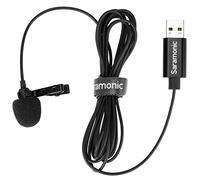Saramonic Microfono Lavalier con connettore USB-A per computer con cavo da 2 m (SR-ULM10)