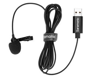 Saramonic Microfono Lavalier con connettore USB-A per computer con cavo da 2 m (SR-ULM10)