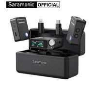 Saramonic Microfono lavalier ultra wireless per iPhone Android Smartphone USB-C Fotocamere DSLR Streaming Registrazione video Youtube
