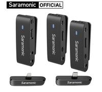 Saramonic Microfono Lavalier Wireless per iPhone Android Fotocamere DSLR PC Laptop Registrazione Youtube Streaming Live Vlog Blink300
