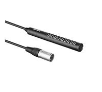 Saramonic Microfono Pro direzionale da 6,5 pollici con cavo XLR integrato e parabrezza peloso (SR-NV5X), nero