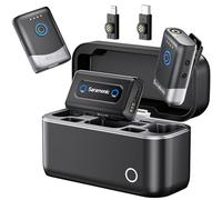 Saramonic Mix microfono Lavalier wireless 200 m, microfono Lightning USB-C per iPhone 7-17 serie, Android, fotocamera, microfono a scatto per Vlogging, Streaming, YouTube