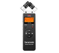 Saramonic Registratore portatile in metallo con microfoni stereo, telecomando, lav, scheda da 8 GB, parabrezza, custodia, altro (SR-Q2M)