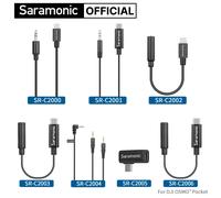 Saramonic SR-C2000 Cavo adattatore audio per microfono di prolunga professionale per microfono wireless iPhone Xiaomi DJI Fotocamere DSLR