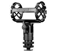 Saramonic Supporto ammortizzatore universale per microfoni a pistola e matita da 19 mm a 25 mm di diametro con attacco a pattino freddo, 1/4", 3/8", e 5/8" (SR-SMC3), supporto ammortizzatore 19-25 mm