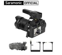Saramonic Vmic4 Microfono a condensatore con fucile sulla fotocamera per PC Smartphone DSLR Fotocamere Registrazione Journalismo Streaming Youtube