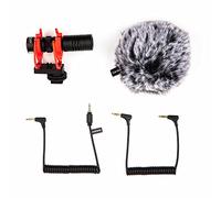 Saramonic VMICMINI2 - Microfono a fucile per fotocamere, dispositivi mobili e altro con Rycote Shock Mount, WS interno, Furry WS, custodia, cavi TRS e TRRS e altro ancora