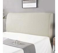 SaRani Copri testata Testiere Spalliera Letto Elasticizzata Tessuto Liscio Tinta Unita (Sabbia)