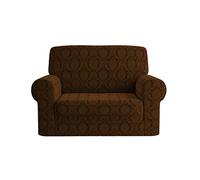 SaRani Copridivano Elasticizzato Salva Divano Damascato Elgeante (Caffè, Poltrona)
