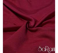 SaRani Copridivano Fiocco Lacci 2 3 4 Posti Cotone Tinta Unita Salva Divano (Bordeaux Ottoman, 4 posti)