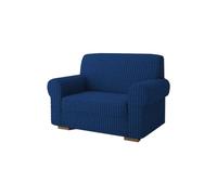 SaRani Copridivano Galaxy in Tessuto Bolle Elasticizzato, Vestibilità Universale, Copertura Totale del divano (Blu, Poltrona)