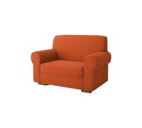 SaRani Copridivano Galaxy in Tessuto Bolle Elasticizzato, Vestibilità Universale, Copertura Totale del divano (Arancio, Poltrona)