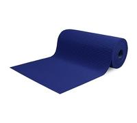 SaRani Tappeto al Metro Corsia per Esterno Corridoio Bordo Piscina Passatoia Gomma Antiscivolo Multiuso Assorbente Spugna Aquamat Tinta Unita (90x65 cm, Blu)