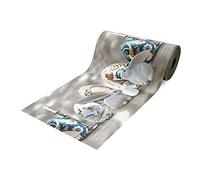 SaRani Tappeto Guida Passatoia Corsia Cucina Gomma Antiscivolo Fantasia con coniglio e uva di Pasqua (200x50 cm)