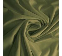 SaRani Tessuto Velluto Liscio Soffice e Morbido al Tatto Al Metro Tinta Unita per Tendaggi, Tappezzeria, Rivestimenti, Cuscino Arredo. (10.Verde Oliva)