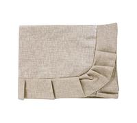 SaRani Tovaglia Tavola Copritavola Plastificata Cerata Loneta Antimacchia Cucina Sala Tinta Unita Balza 6 posti e 12 posti (6 posti, Beige)