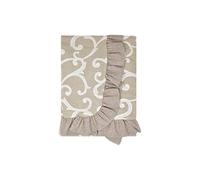 SaRani Tovaglia Tavola Copritavola Plastificato Loneta Ghirigori Vari Colori 6 12 post (Beige, 6 posti)