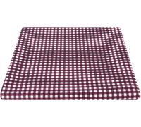 SaRani Tovaglia Tavola Cotone 6 12 Posti Rettangolare Fantasia Quadretti (12 posti, Bordeaux)