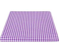 SaRani Tovaglia Tavola Cotone 6 12 Posti Rettangolare Fantasia Quadretti (12 posti, VIola)