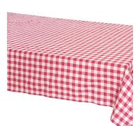 SaRani Tovaglia Tavola Cotone Fantasia Quadretti Country Colorata Cucina (4 posti, Fucsia)