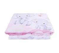 SaRani Trapunta Piumone Caldo Lettino Culla Stampa Digitale Bambino (Elefante Rosa)