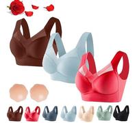 Sarapick Ultimate Lift Bra, Sarapick Bras for Women, Seamless Sexy Push Up Wireless, Posture Correcting Support Bra, 3 pezzi x A, 5XL