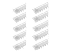 Sararoom Neon Tubo Led Barra 115cm 40W 4800LM Plafoniera Led Soffitto Bianco caldo 3000K Tubolare Luce Sottopensile, Lineare Lampada per Cucina Officina Ufficio Bagno Giardino Magazzino Garage,10pz
