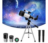 Sararoom Telescopio astronomia per adulti, apertura 70 mm, 300 mm, telescopio per bambini e principianti con treppiede, adattatore per smartphone, per osservare la natura, il cielo, la luna, il