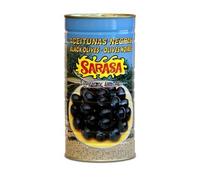 Sarasa - Olive nere con pietra - Ideale per tapas - 750 grammi