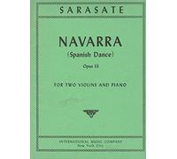Sarasate, Pablo - Navarra (Spanish Dance), Op. 33 - Two Violins and Piano - International Music