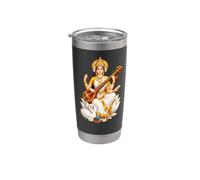 Saraswati Dea della Saggezza Bicchiere termico in acciaio inox doppia parete