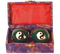saraswati Qi Gong - Sfera Yin-Yang, 3,5 cm, Colore: Verde