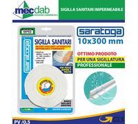 Saratoga Nastro Sigillante Autoadesivo Per Bagno Impermeabile e Permanente