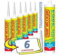 Saratoga SIL 3004 SILICONE Antimuffa TRASPARENTE da 280 ml → 1/ 3 / 6/ 12 pz.
