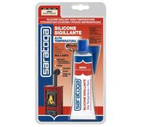 Saratoga silicone sigillante alta temperatura nero 60 ml Nero