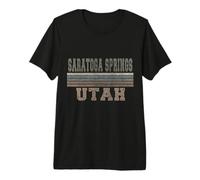 Saratoga Springs Utah retrò Maglietta Premium