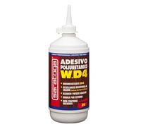 Saratoga W.D4, Adesivo Poliuretanico per Legno, Colla Monocomponente Senza Solventi, Resistente ad Acqua e Alte Temperature, Incollaggio Strutturale Extra Forte per Interni ed Esterni, 500g